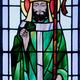 San Patricio en un vitral (Wikimedia Commons).